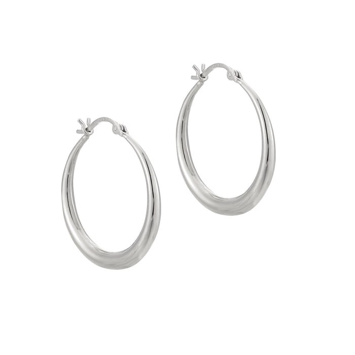 medium silver hoop - seolgold