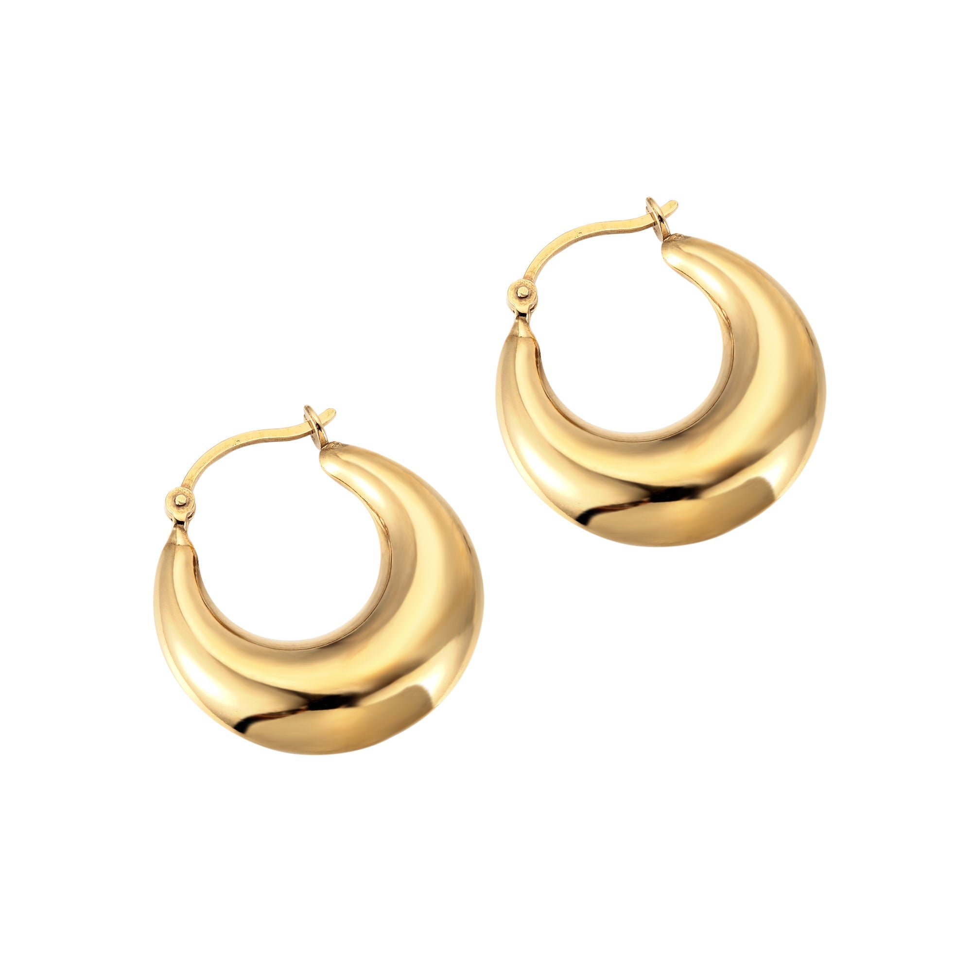 Chunky Creole Hoops - seol-gold