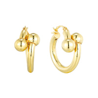 Gold Torque Hoops - Seol Gold