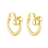 Seol Gold - 8ct Gold Vermeil Torque Hoops