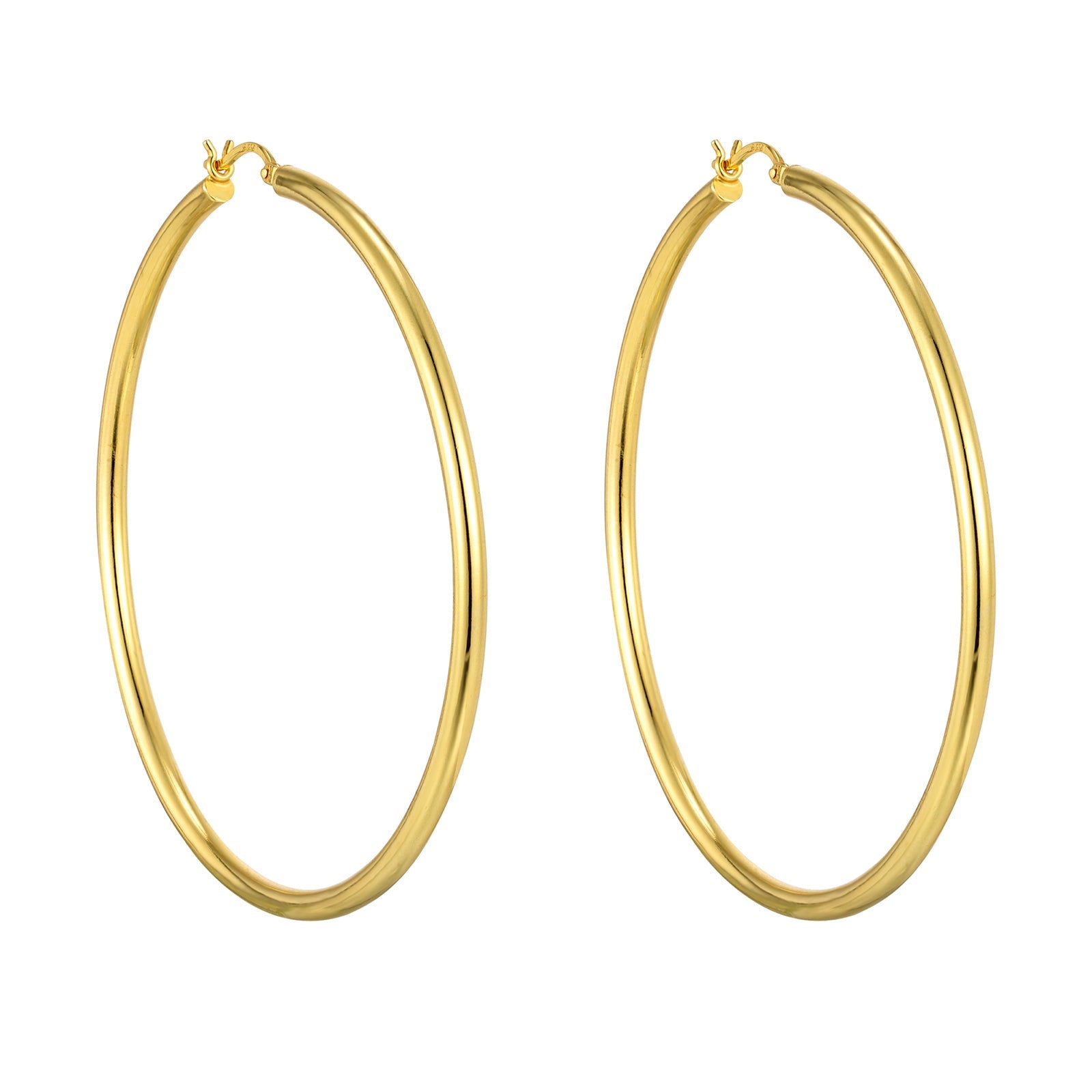 60mm extra large gold hoops - seolgold