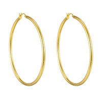 60mm extra large gold hoops - seolgold