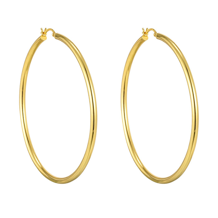 60mm extra large gold hoops - seolgold