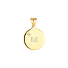 gold disc pendant - seolgold