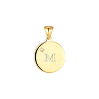 gold disc pendant - seolgold