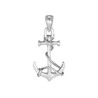 silver anchor pendant charm - seolgold