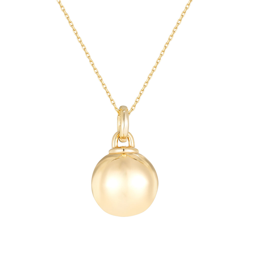 large gold ball charm - seolgold