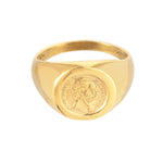 18ct Gold Vermeil Maximilian I of Mexico Signet Ring (Mens)