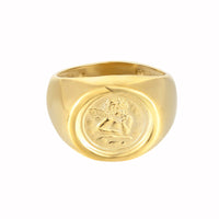 chunky gold ring - seolgold