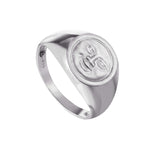 Sterling Silver Moon Signet Ring