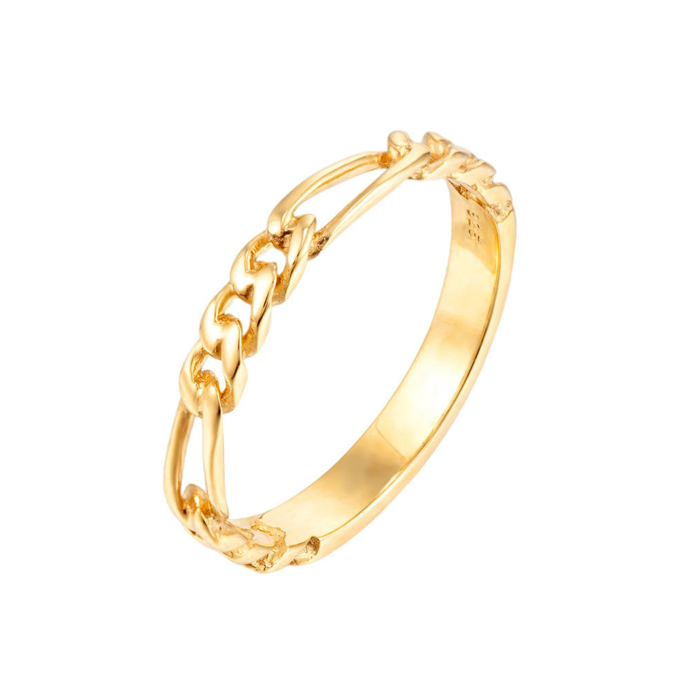 gold figaro ring - seolgold