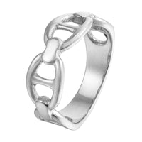 silver - anchor mariner ring - seolgold
