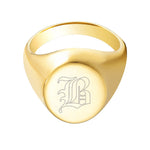 engravable ring - seol gold
