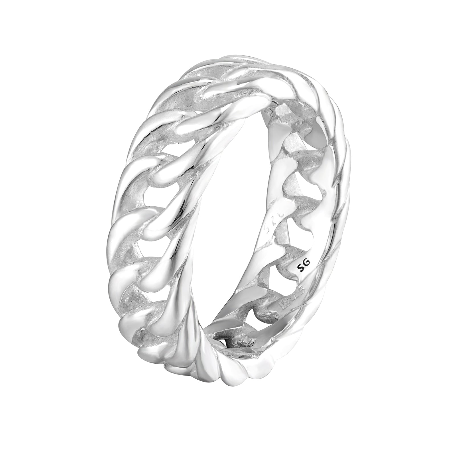 silver chain ring - seolgold