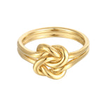 18ct Gold Vermeil Twisted Knot Ring (Mens)