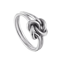 silver knot ring - seolgold