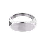 Sterling Silver Engravable Oval Bar Signet Ring