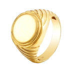 Seol Gold- Ornate Signet ring 