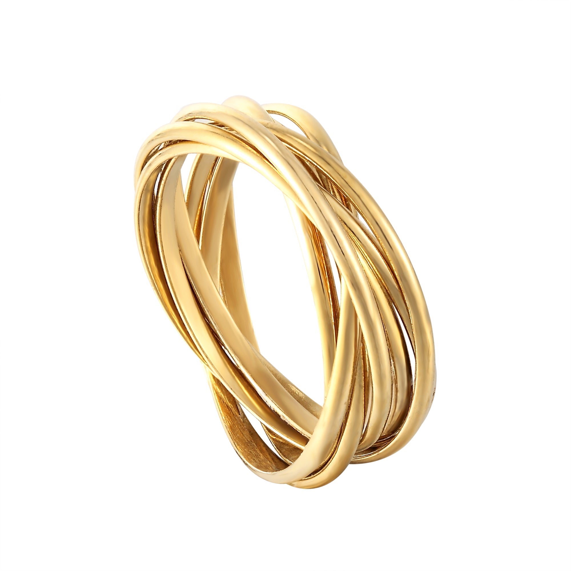 gold russian band ring - seolgold