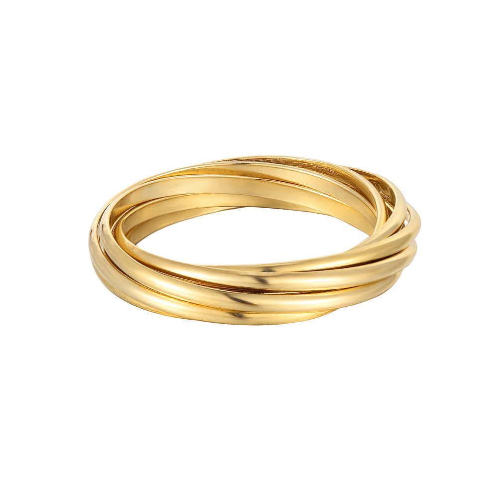 18ct Gold Vermeil Rolling Ring