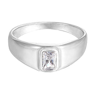 Seol Gold - Chunky Baguette cz Ring 