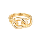 18ct Gold Vermeil Rope Knot Ring