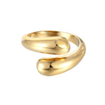 18ct Gold Vermeil Chunky Twist Open Ring