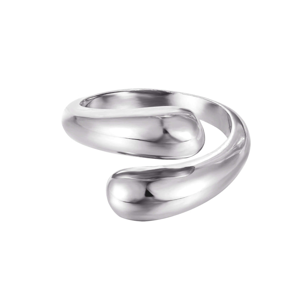 silver open ring - seol-gold