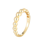 gold bead chain ring - seolgold