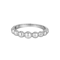 silver -ball chain ring - seolgold