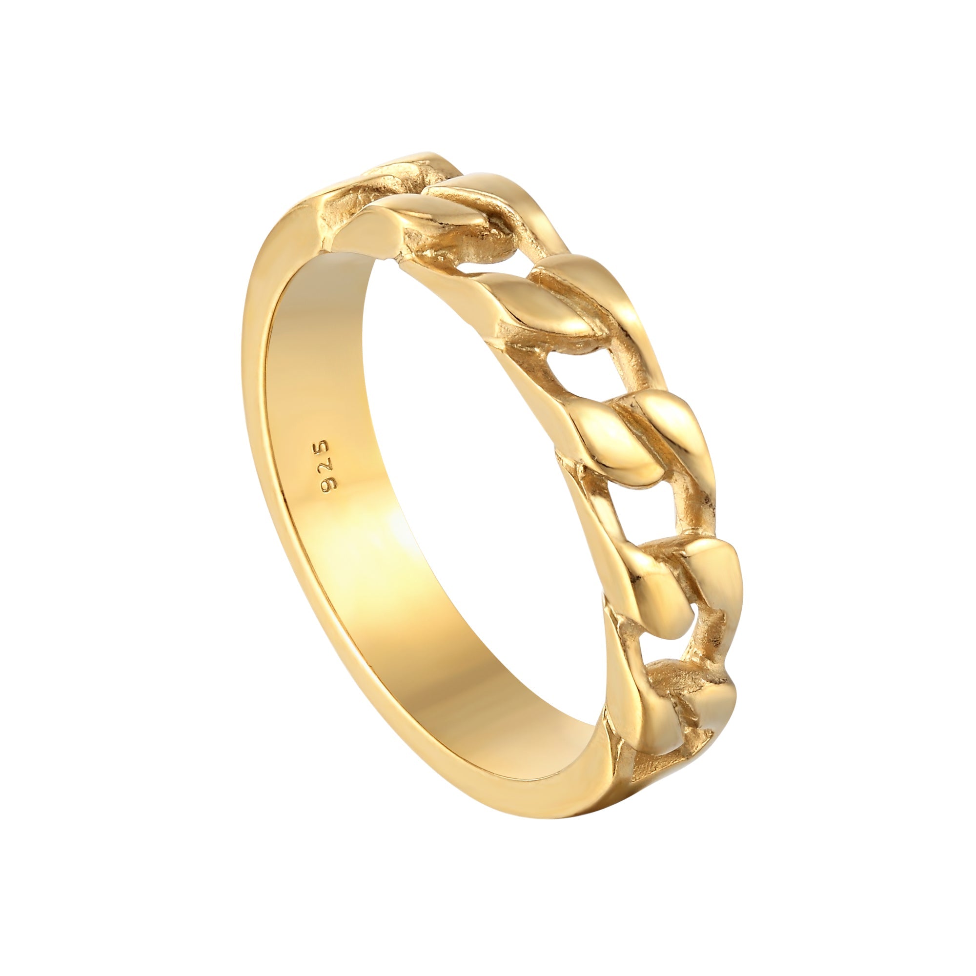 gold chain ring - seolgold