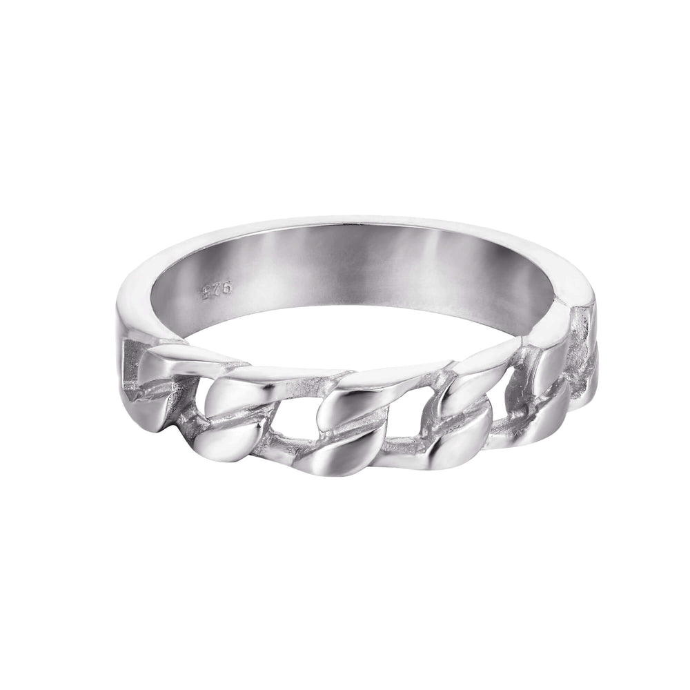 silver chain ring - seol-gold