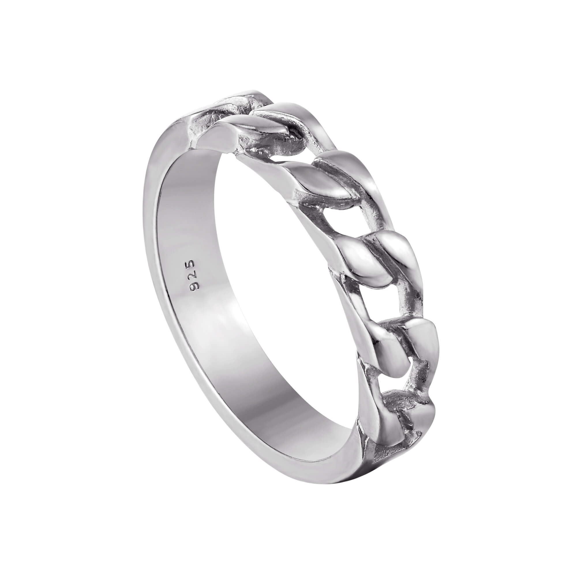 silver chain ring - seolgold