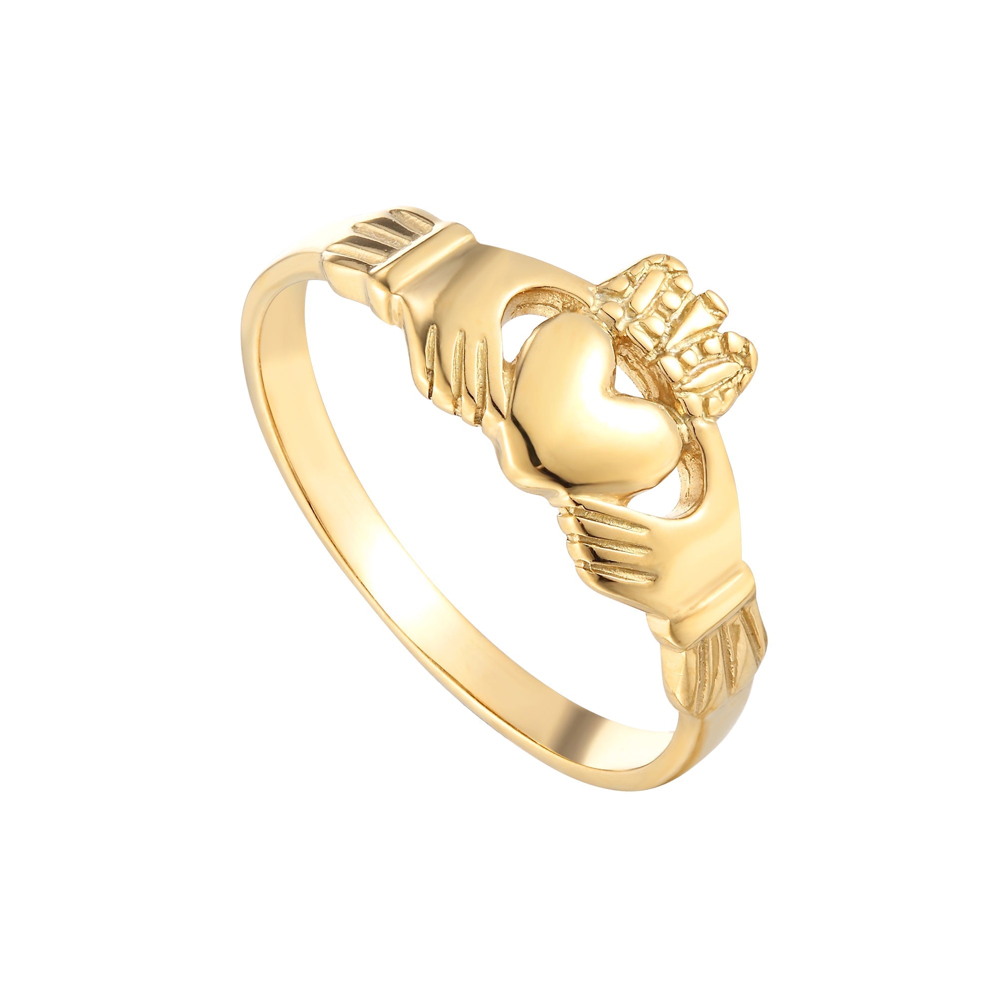 18ct Gold Vermeil Claddagh Ring - Main Image