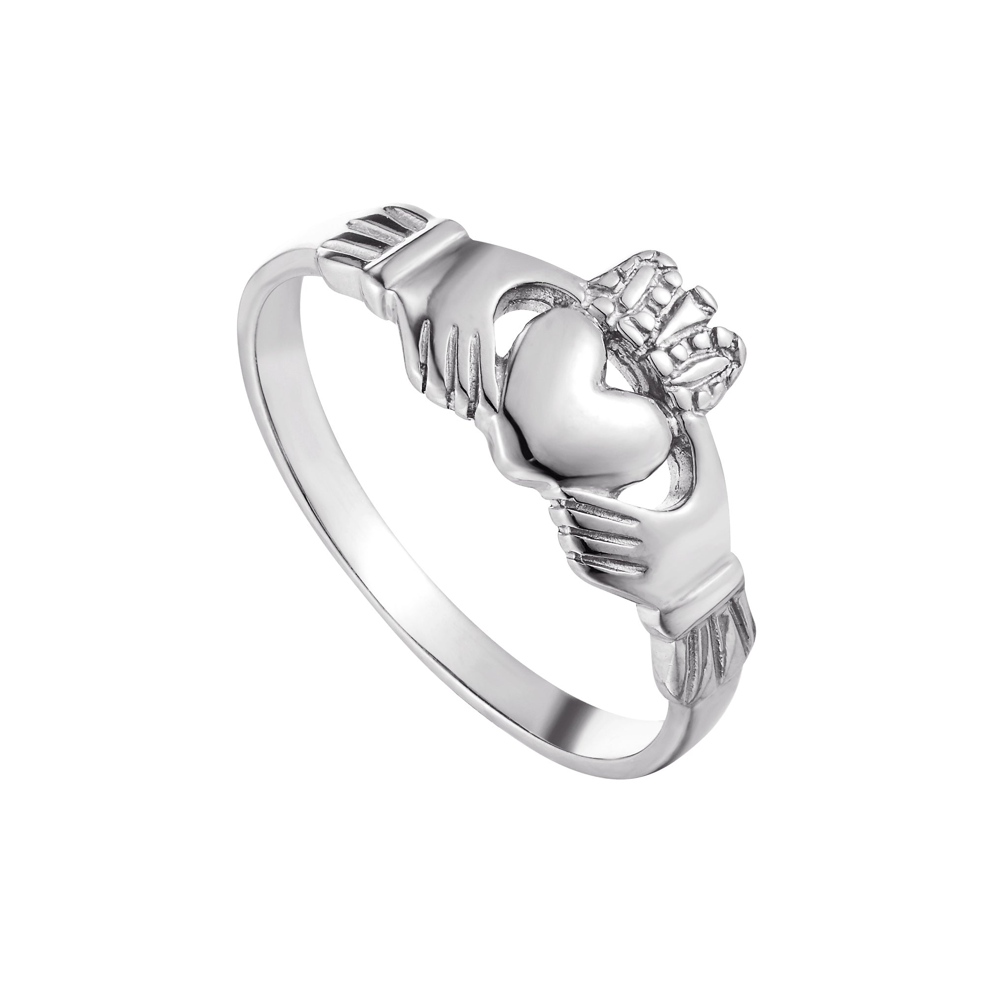 silver claddagh ring - seolgold