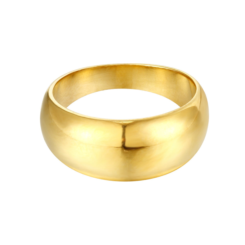 18ct Gold Vermeil Chunky Domed Band Ring