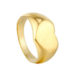 heart signet ring - seol gold