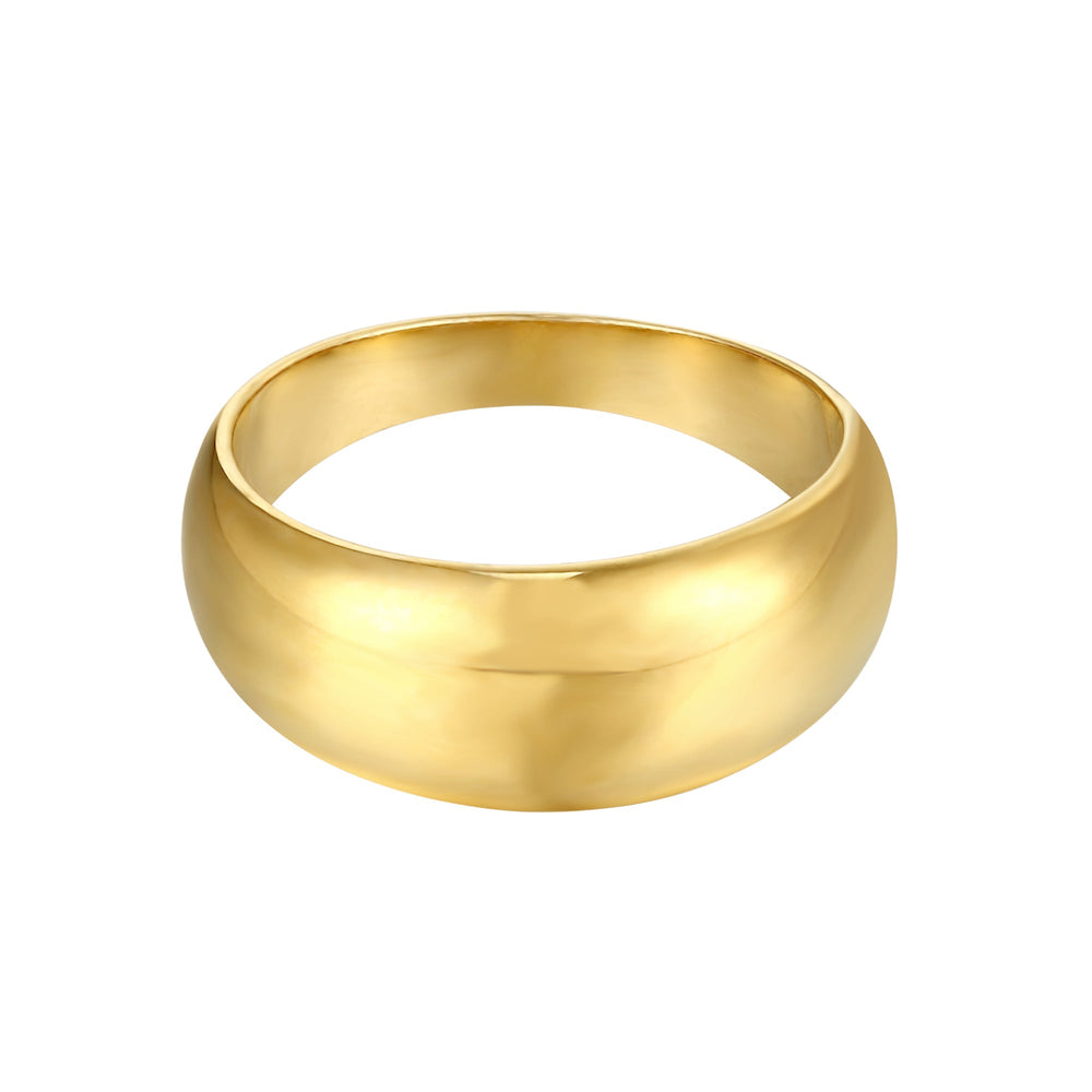 18ct Gold Vermeil Chunky Domed Ring