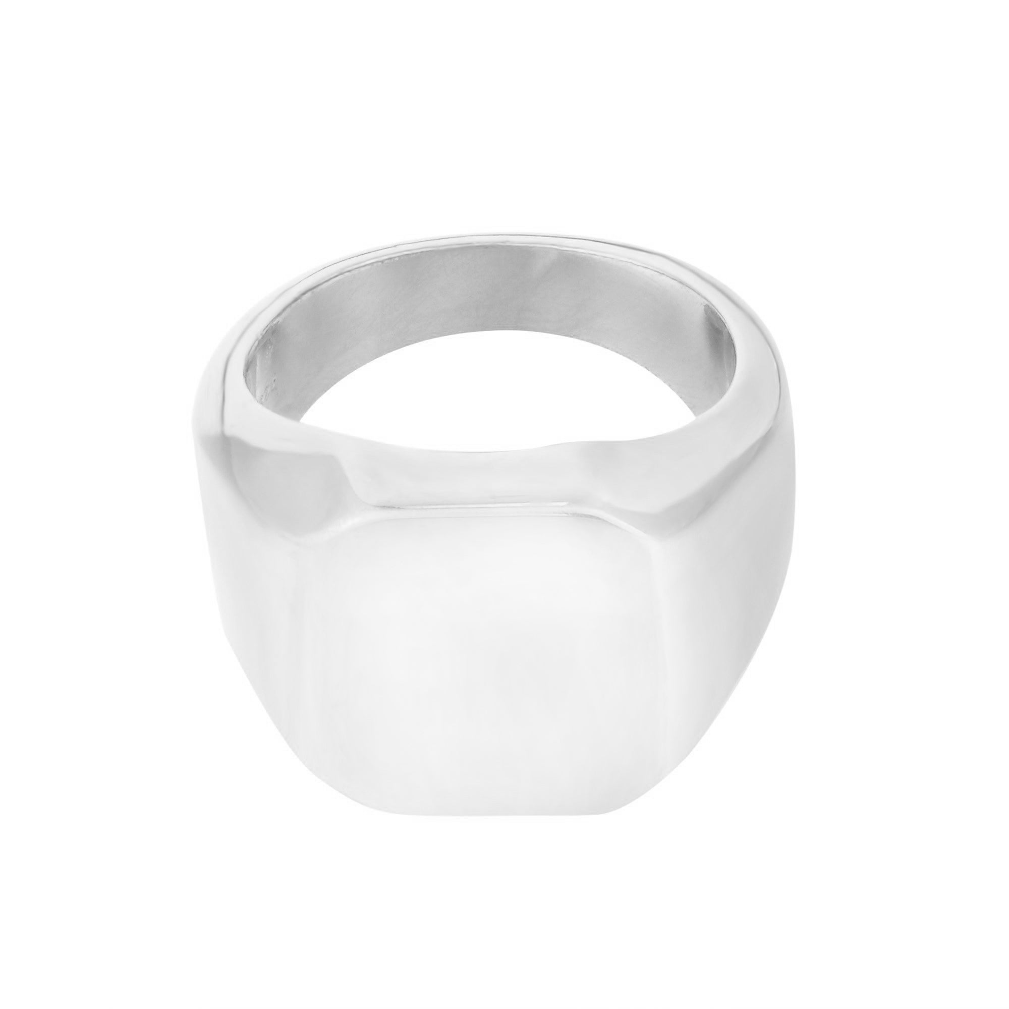 Sterling Silver Vermeil Square Signet Ring