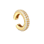 gold cz cuff earring - seolgold