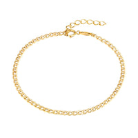 9ct Solid Gold Curb Chain Bracelet - seolgold