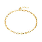 9ct Solid Gold Mariner Chain Bracelet