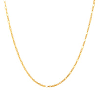 9ct solid gold link chain necklace - seolgold