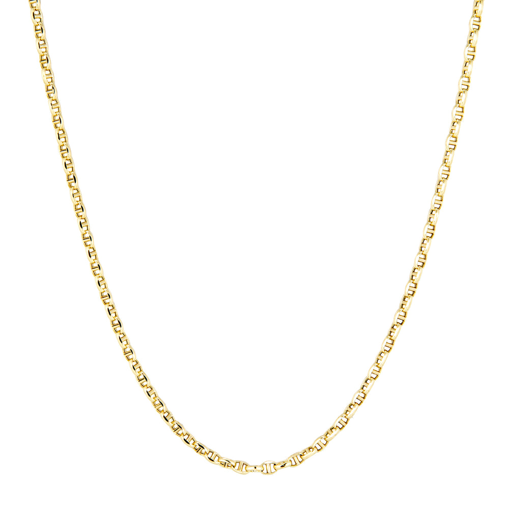 9ct Solid Gold Mariner Chain - seolgold