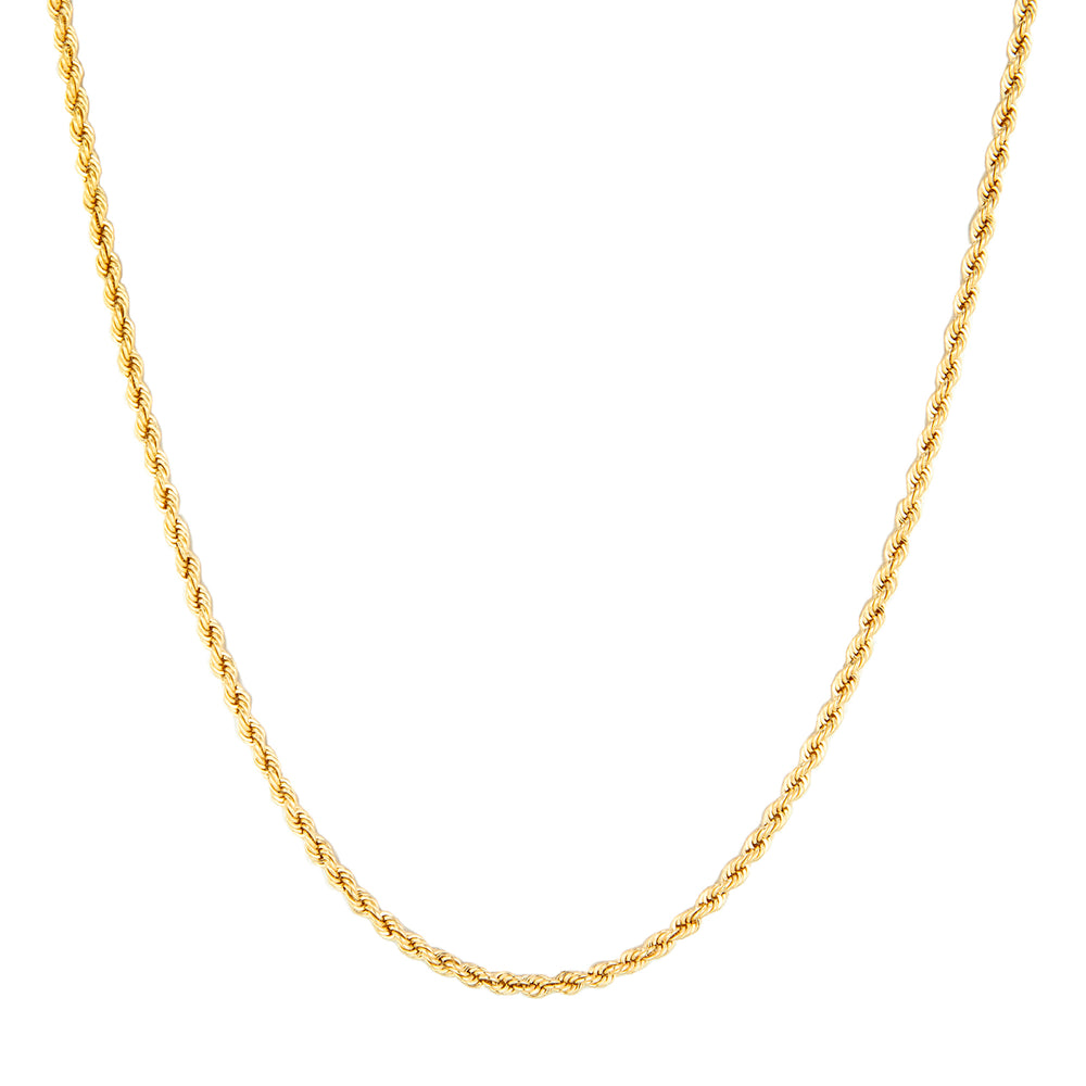 18ct Gold Vermeil Twisted Rope Chain
