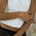 Seol Gold - Beaded T-Bar Bracelet