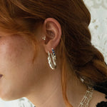 silver Lazurite Earrings - seolgold