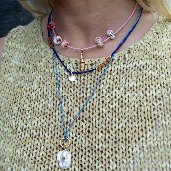 bead necklace - seol gold 