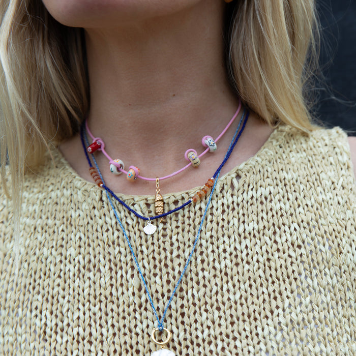 bead necklace - seol gold 