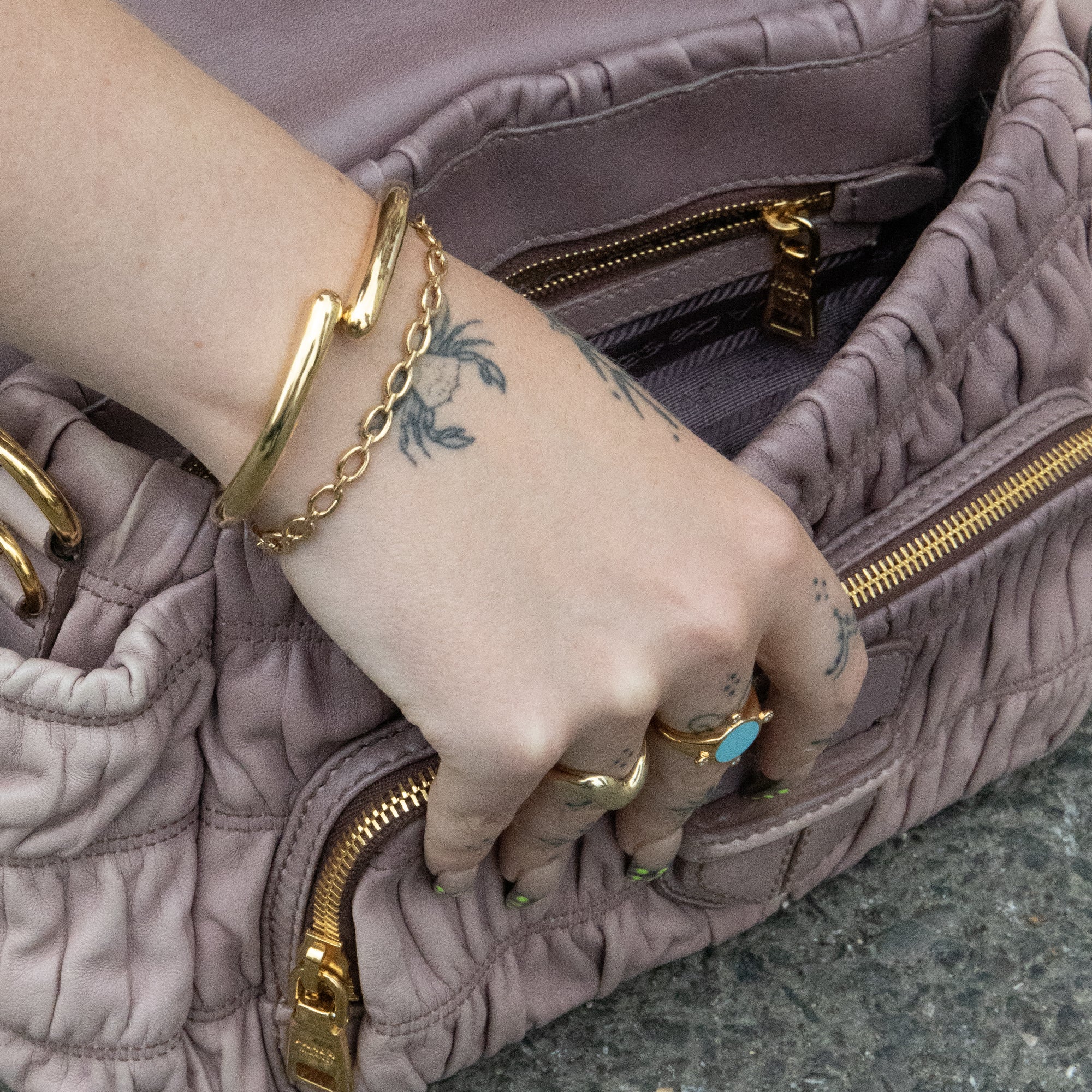 18ct Gold Plated Chunky Link Bracelet
